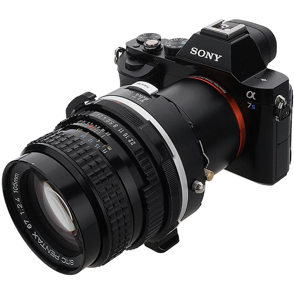FotodioX Pro TLT ROKR Tilt-Shift Adapter for Pentax 67 Lens to Sony E Camera