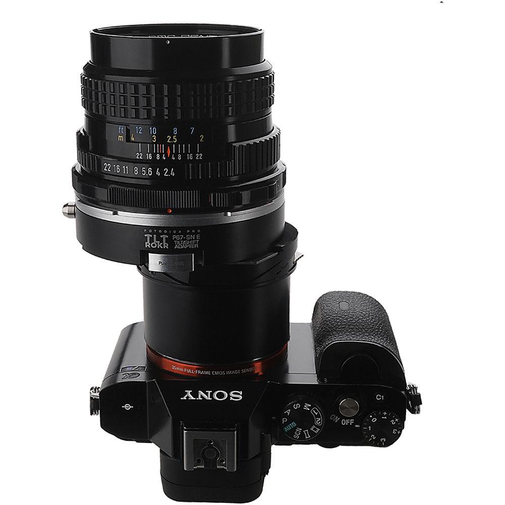 FotodioX Pro TLT ROKR Tilt-Shift Adapter for Pentax 67 Lens to Sony E Camera