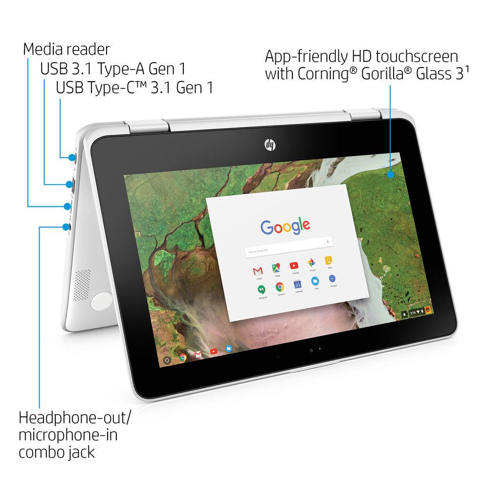 HP 11.6" 32GB Multi-Touch 2-in-1 Chromebook x360 11-ae110nr