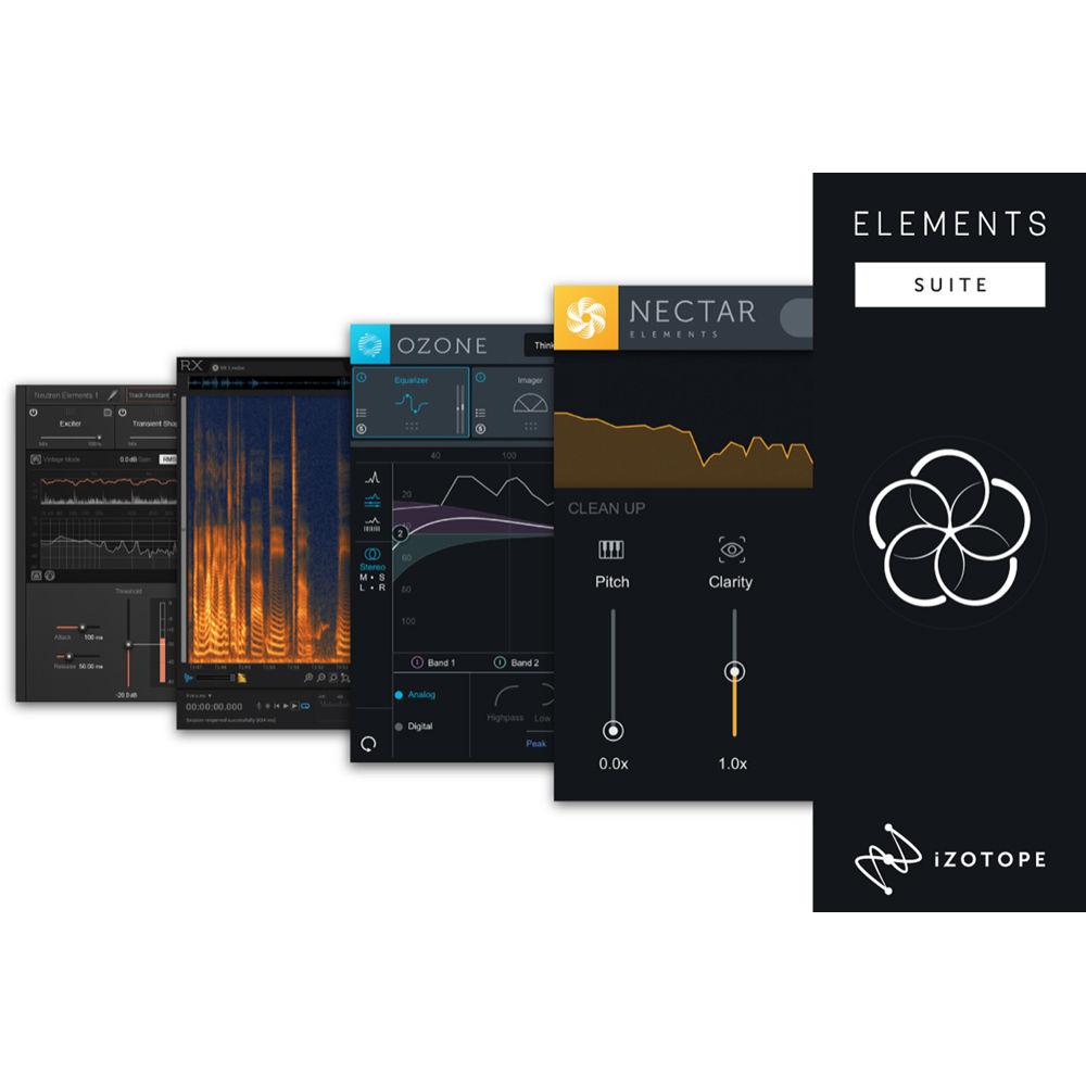iZotope Elements Suite 3 - Software Bundle Including Nectar, Neutron, Ozone & RX Elements