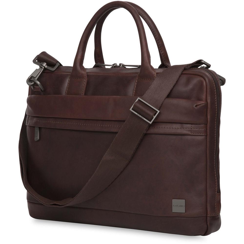 KNOMO USA 14" Foster Leather Laptop Briefcase