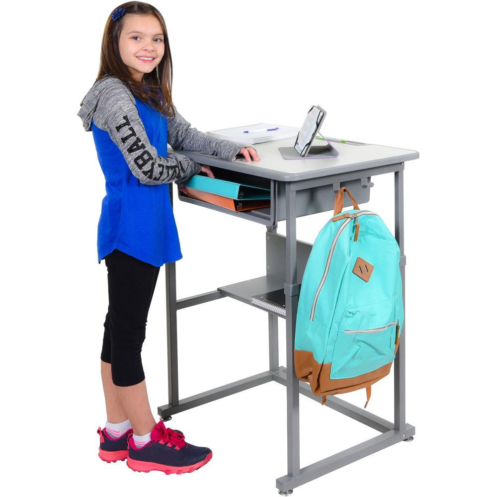 Luxor Manually Adjustable Student Sit Stand Desk