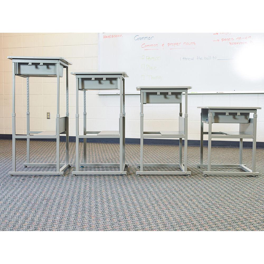 Luxor Manually Adjustable Student Sit Stand Desk