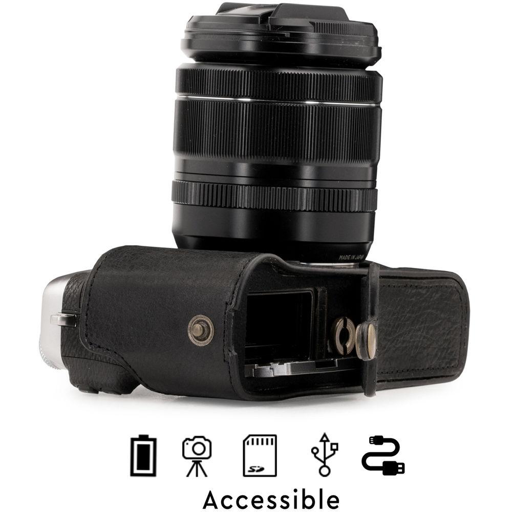 MegaGear Ever Ready Leather Half Case and Strap for Fujifilm X-E3