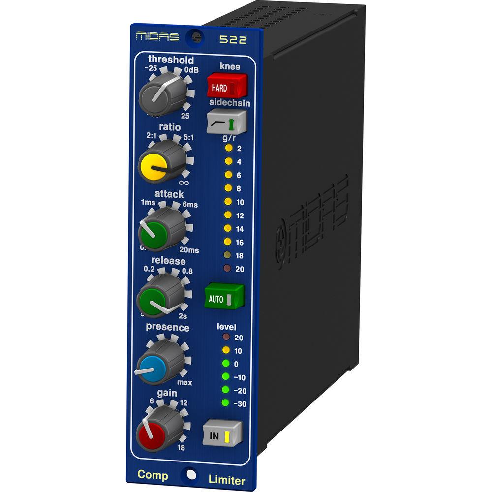 Midas 522 Compressor Limiter 500 Series with Dynamic Presence Control