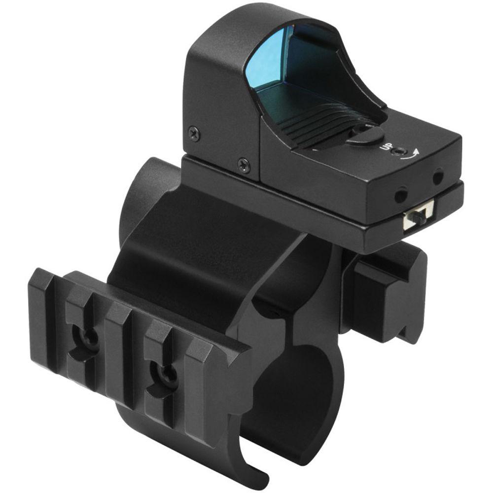 NcSTAR Barrel & Magazine Rail Mount and Red Micro-Dot Sight Combo for Remington 870