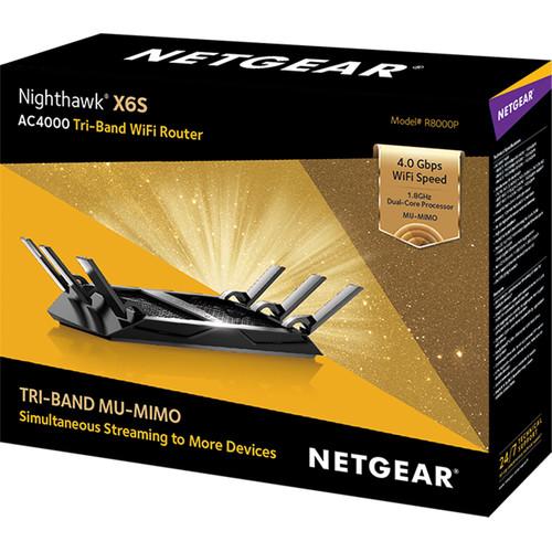 Netgear R8000P Nighthawk X6S AC4000 Wireless Tri-Band Gigabit Router