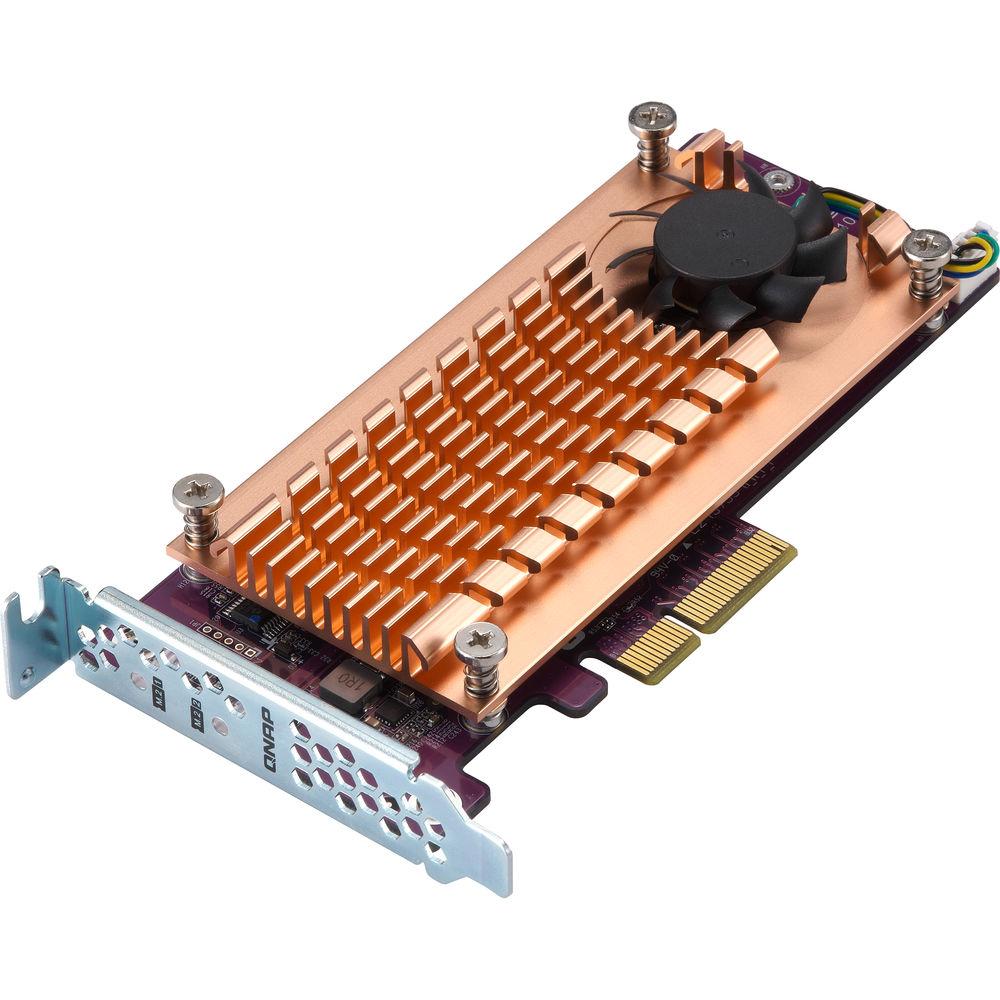 QNAP Dual M.2 22110 2280 PCIe Gen2 x4 NVMe SSD Expansion Card