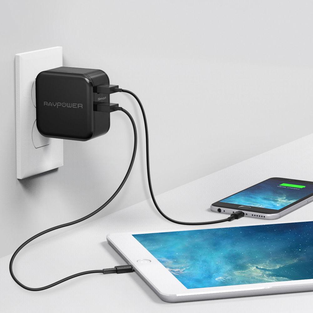 RAVPower Dual-Port USB Wall Charger