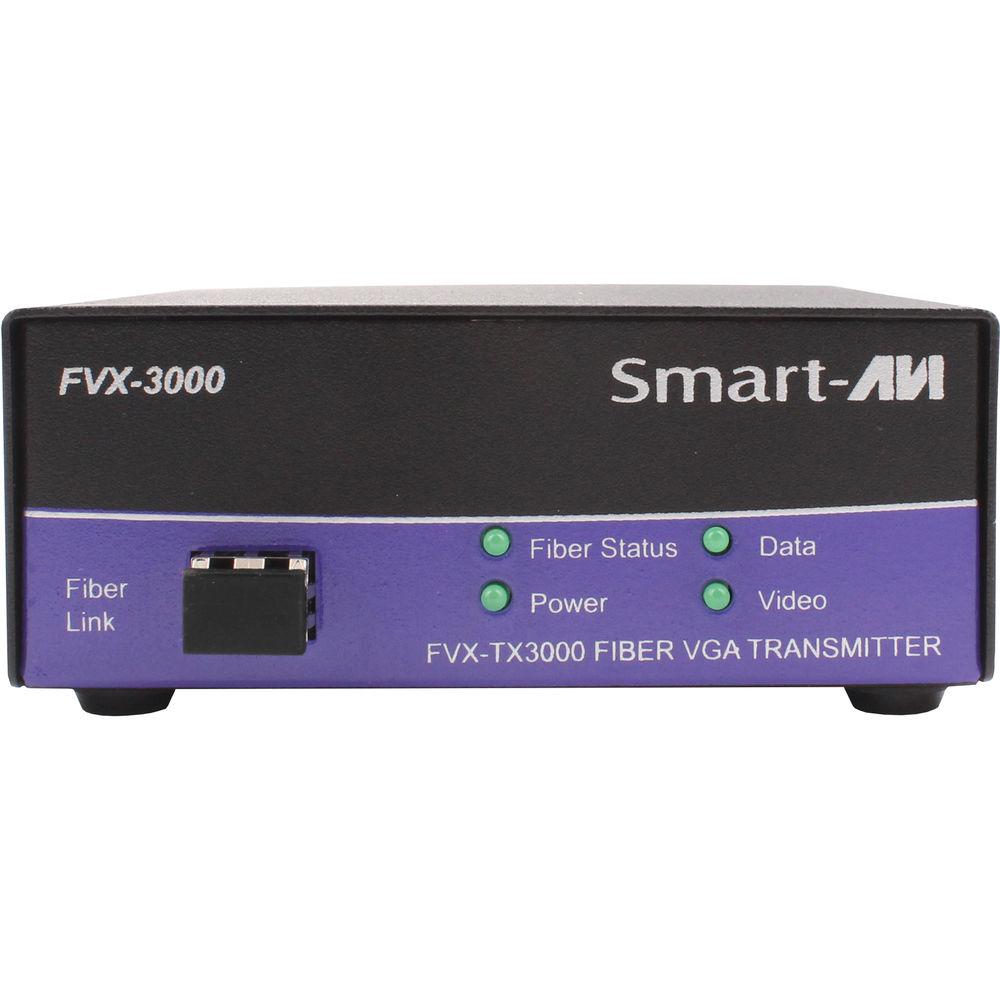 Smart-AVI DVI-I VGA DVI-D Multimode Fiber Extender Transmitter with Power Supply