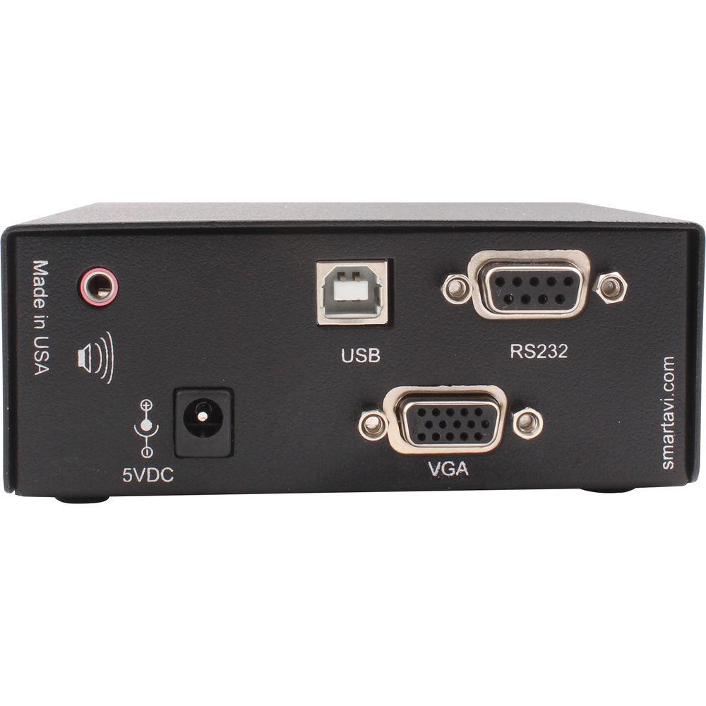Smart-AVI DVI-I VGA DVI-D Multimode Fiber Extender Transmitter with Power Supply