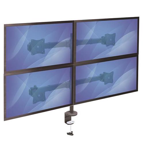 StarTech Desk Mount Steel Quad Monitor Arm for 13" to 27" Monitors