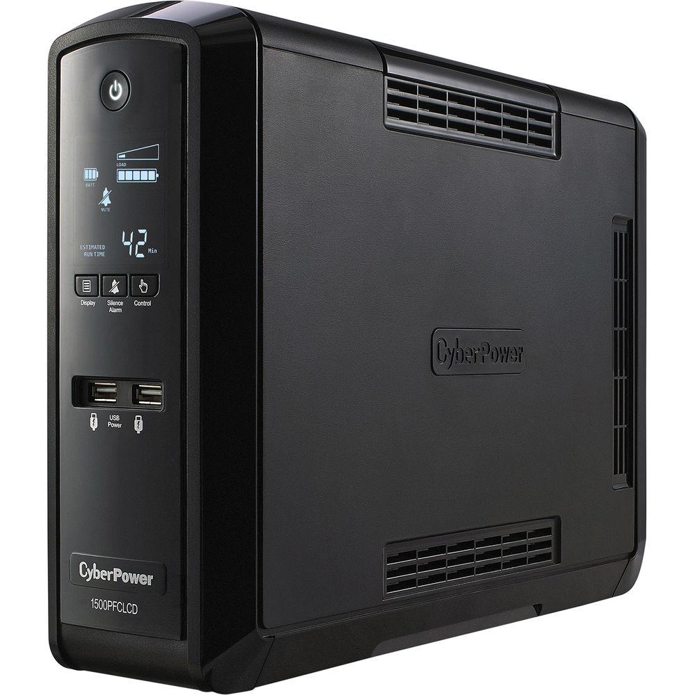 CyberPower UPS SYSTEM-1500VA 900W,Pure Sine Wave,Nema 5-15P,5