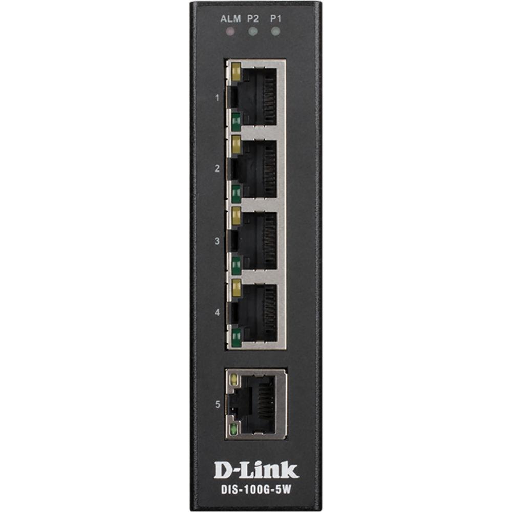 D-Link 5-Port Gigabit Unmanaged Industrial Switch - Wide Temp