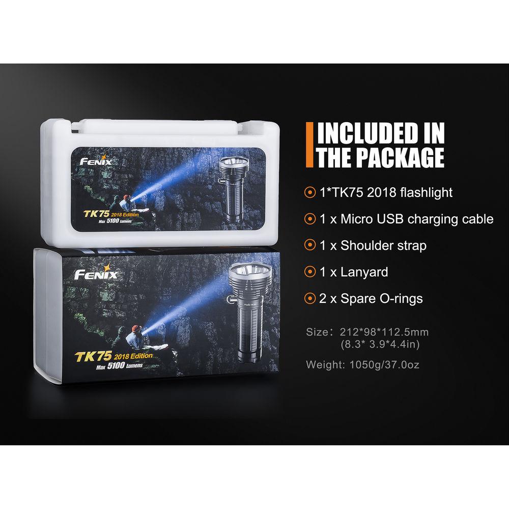 Fenix Flashlight TK75 Tactical LED Flashlight