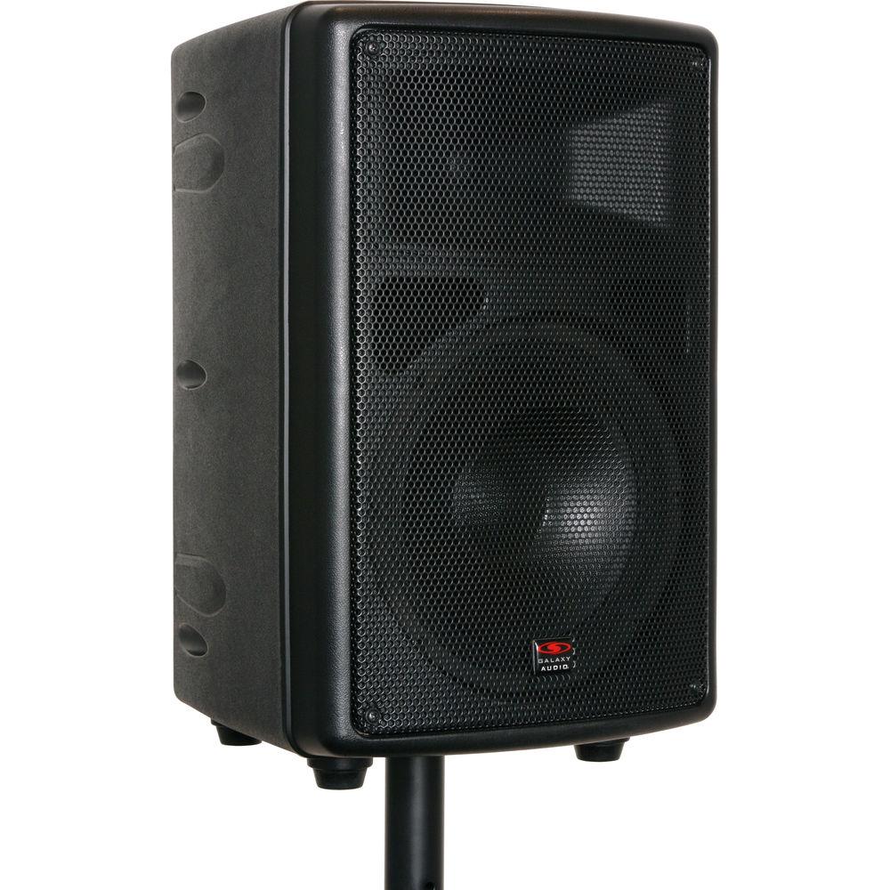 Galaxy Audio TQ8-24HSN Traveler Quest 8" Speaker with Wireless Handheld and Headset Microphones