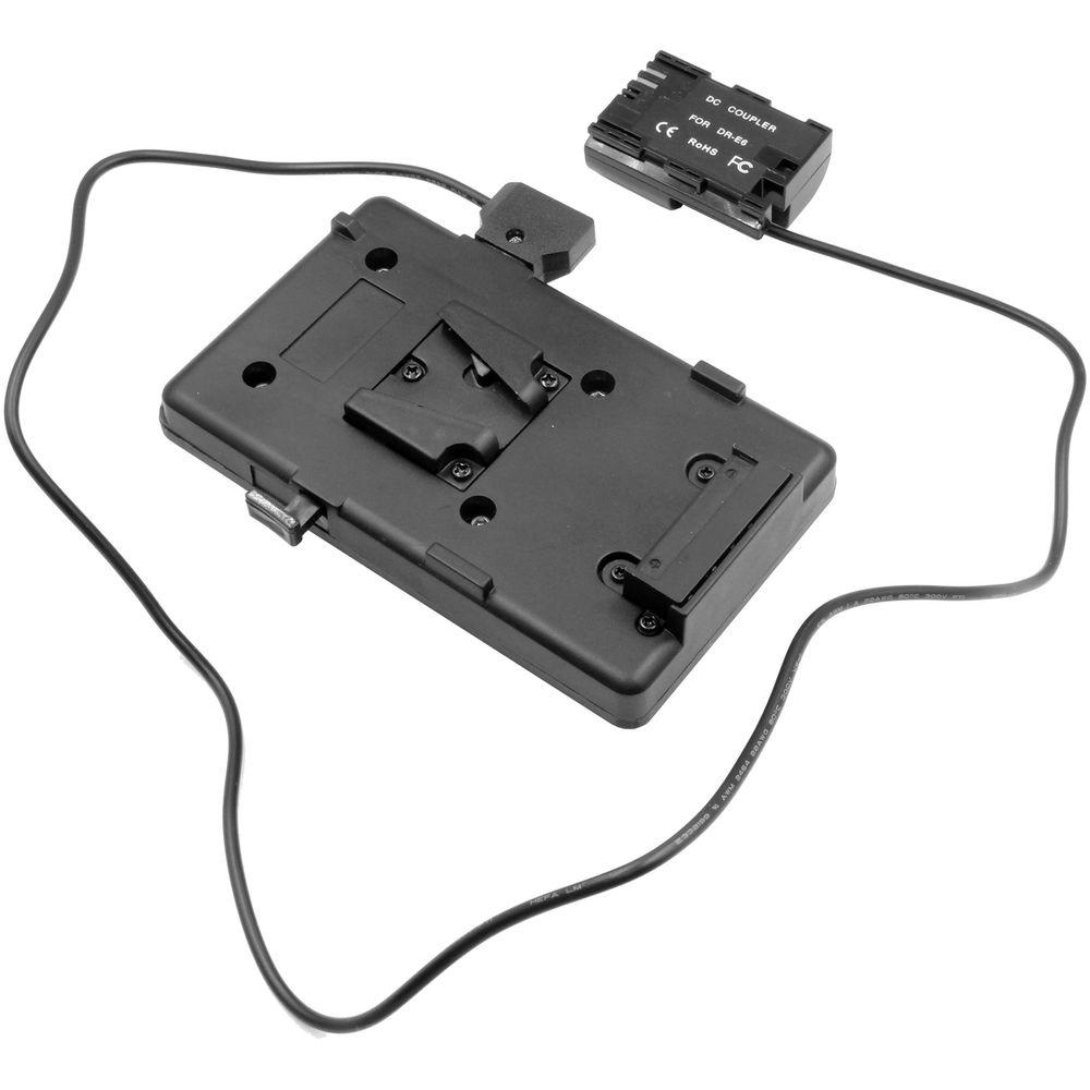 GyroVu V-Mount Battery Carbon Fiber Mount & D-Tap to LP-E6 Adapter Cable for Ronin M MX, MoVI