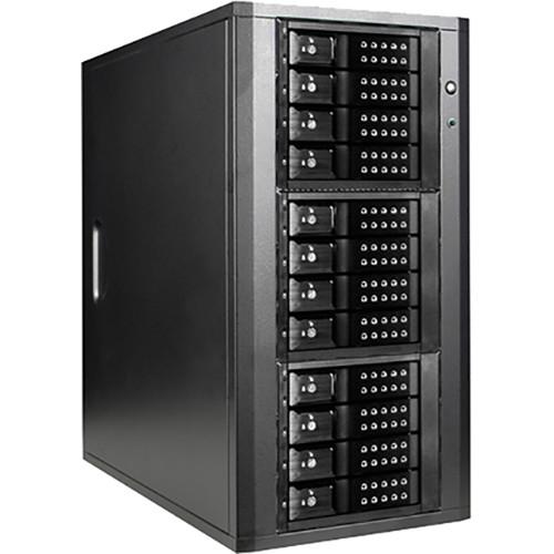 iStarUSA 12-Bay 3.5" SAS SATA 6 Gb s miniSAS Trayless JBOD Enclosure