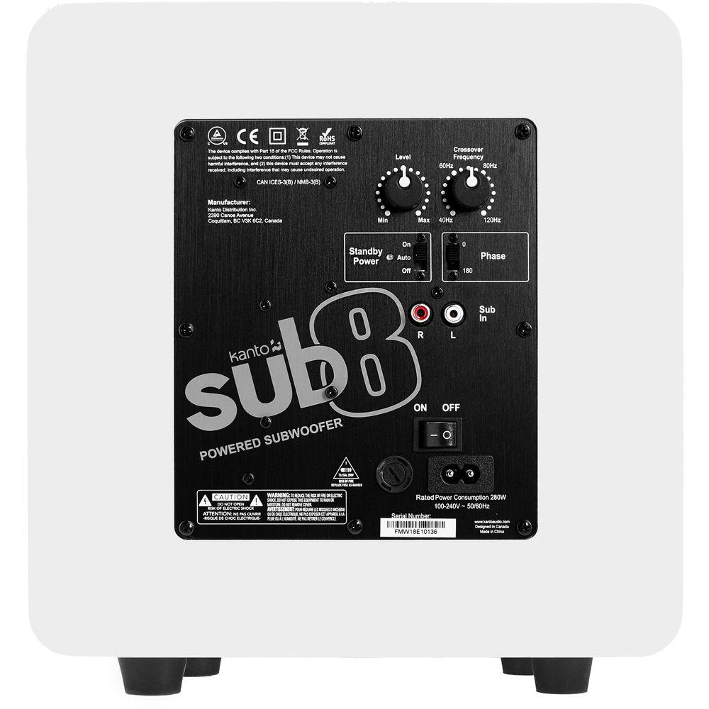 Kanto Living sub8 125W 8" Active Subwoofer
