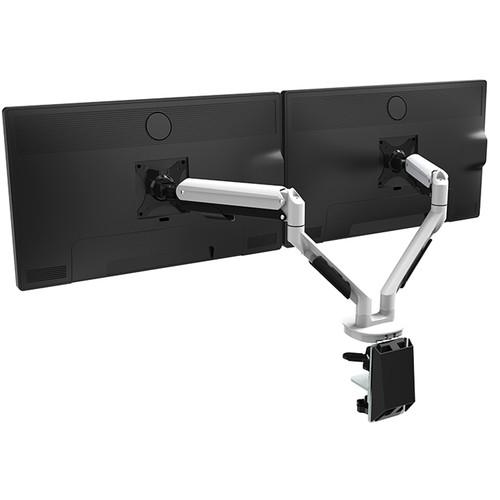 Loctek Q7D Dual Monitor Arm White