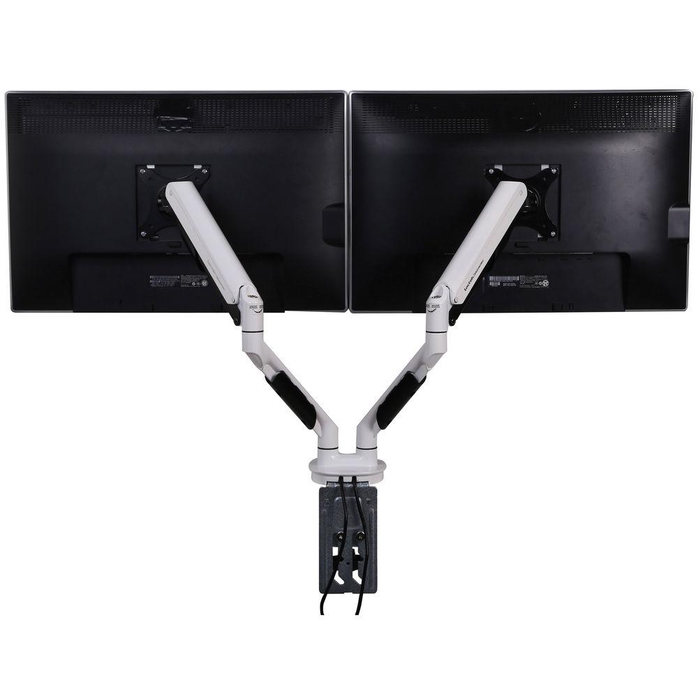 Loctek Q7D Dual Monitor Arm White