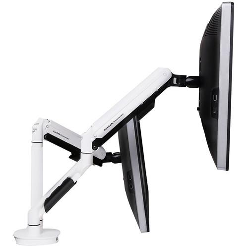 Loctek Q7D Dual Monitor Arm White