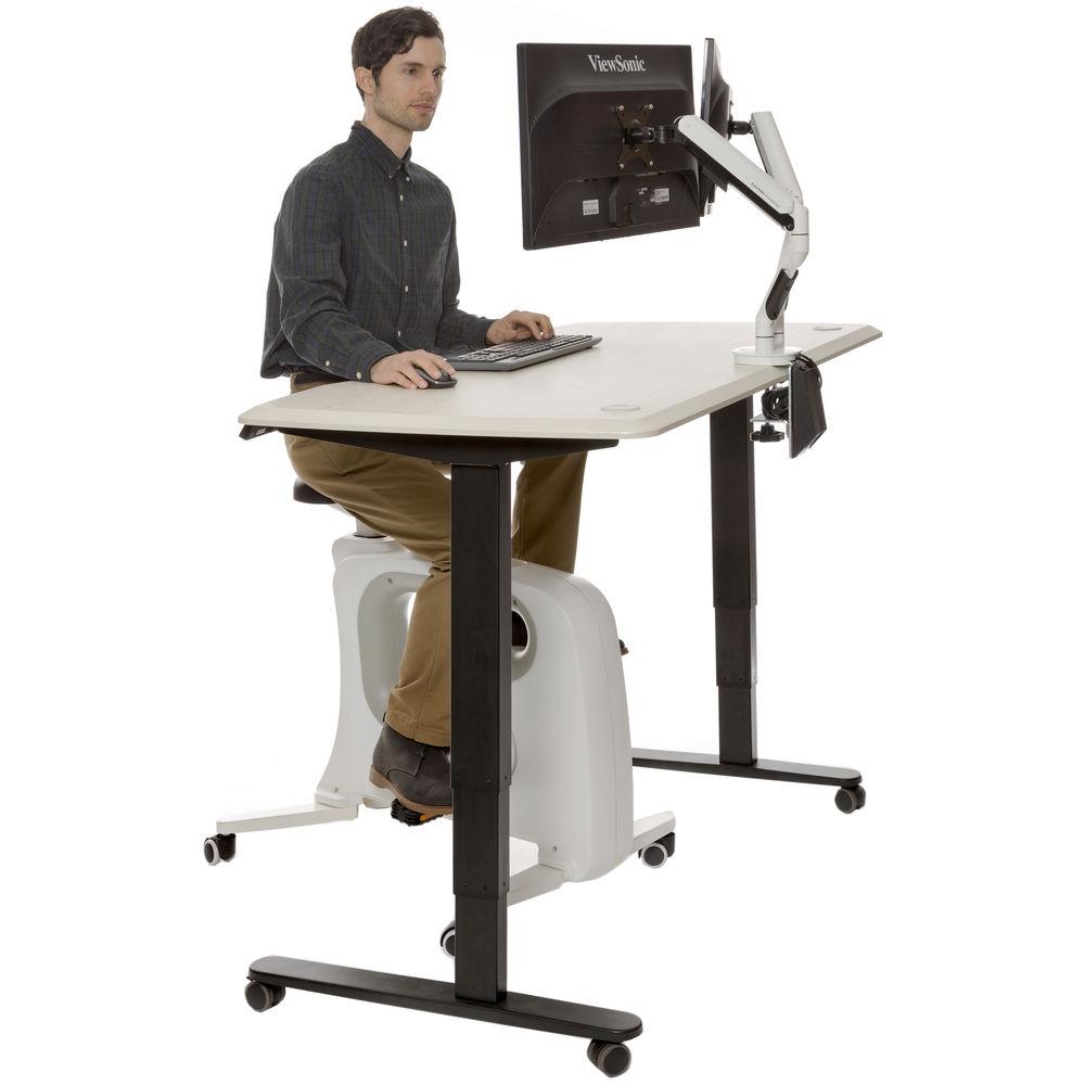 Loctek Q7D Dual Monitor Arm White