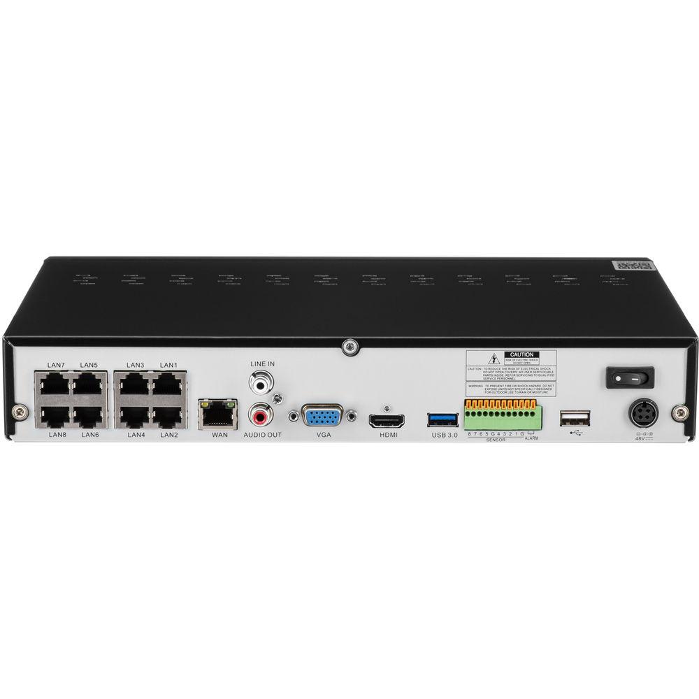 Lorex 8-Channel 4K UHD NVR with 3TB HDD, 4 4K Night Vision Bullet Cameras & 4 4K Night Vision Dome Cameras