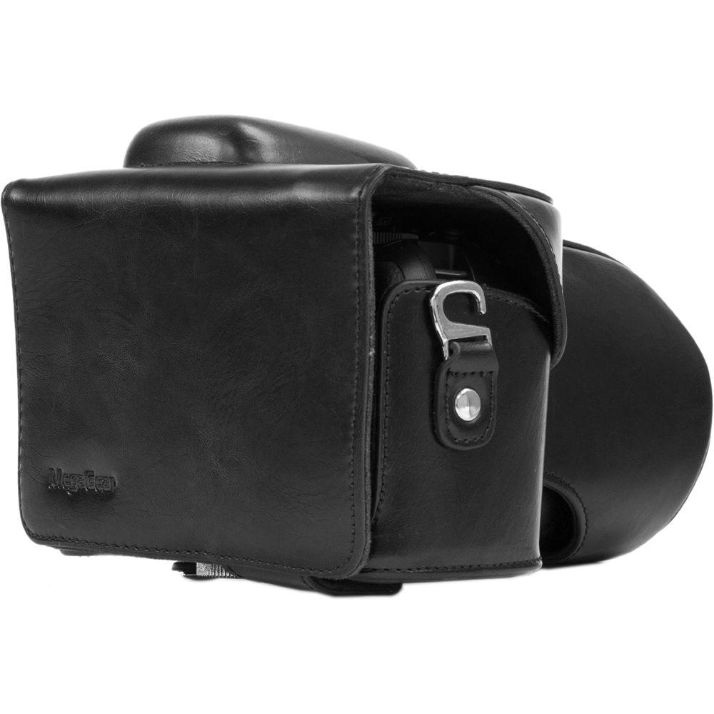 MegaGear Ever Ready PU Leather Case for Nikon D3300 D3200 with 18-55mm Lens