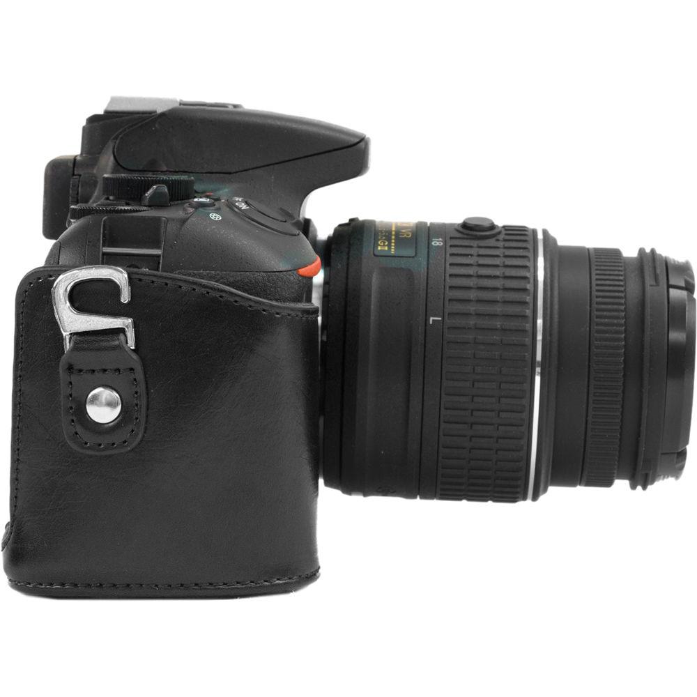 MegaGear Ever Ready PU Leather Case for Nikon D3300 D3200 with 18-55mm Lens