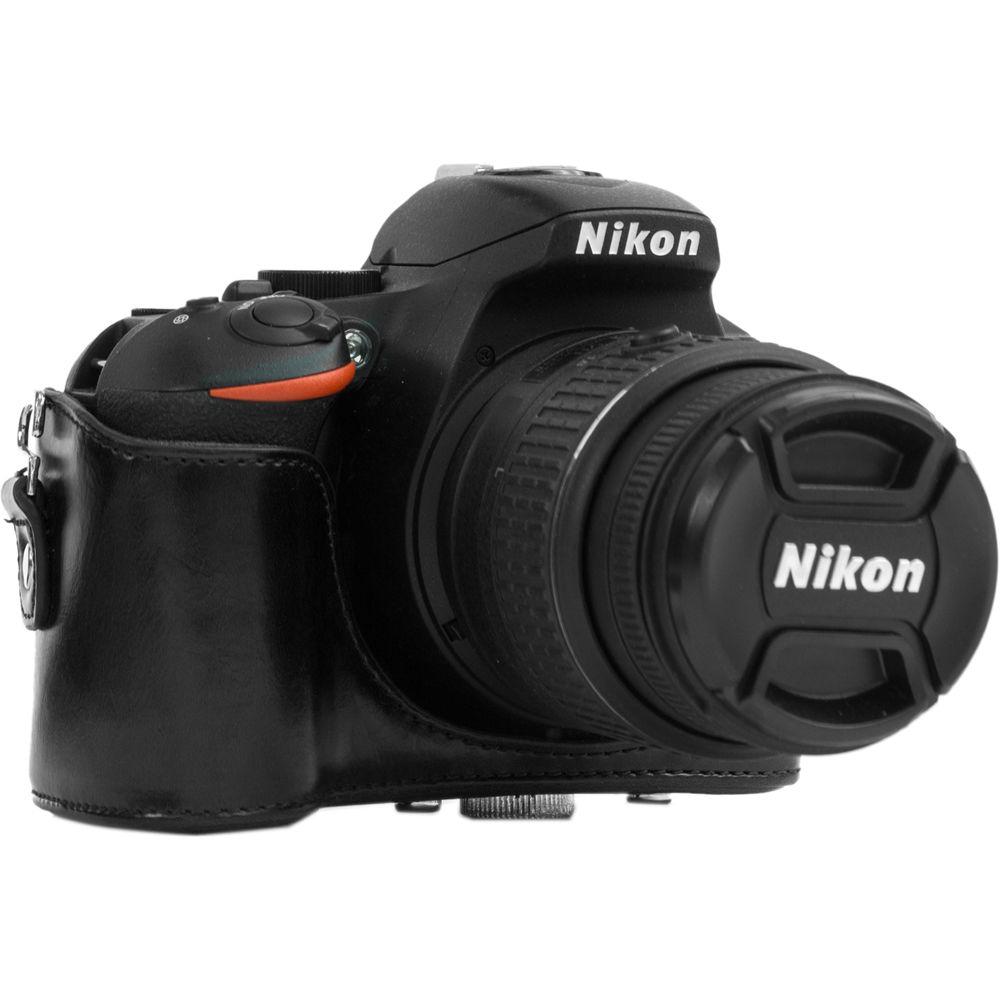 MegaGear Ever Ready PU Leather Case for Nikon D3300 D3200 with 18-55mm Lens