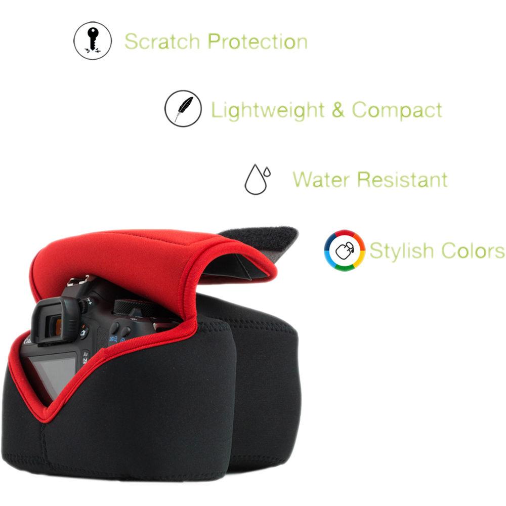 MegaGear MG1057 Ultra Light Neoprene Case with Carabiner for Canon EOS Rebel SL1 with 18-55mm