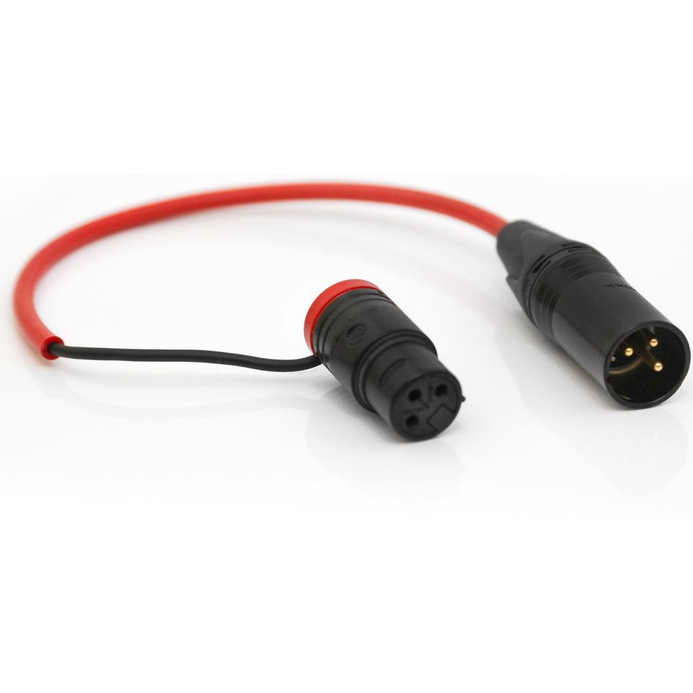 Rycote 3-Pin XLR Male to Right-Angled 3-Pin XLR Female Cable for Cyclone