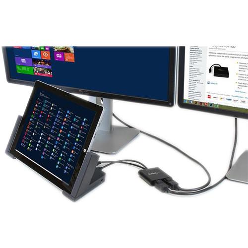 StarTech Mini DisplayPort Male to Dual DisplayPort Female MST Hub