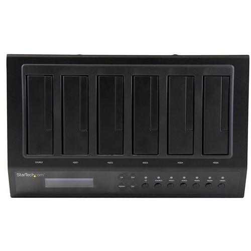 StarTech USB 3.0 eSATA 1:5 SATA 2.5" 3.5" Standalone HDD Duplicator & Eraser