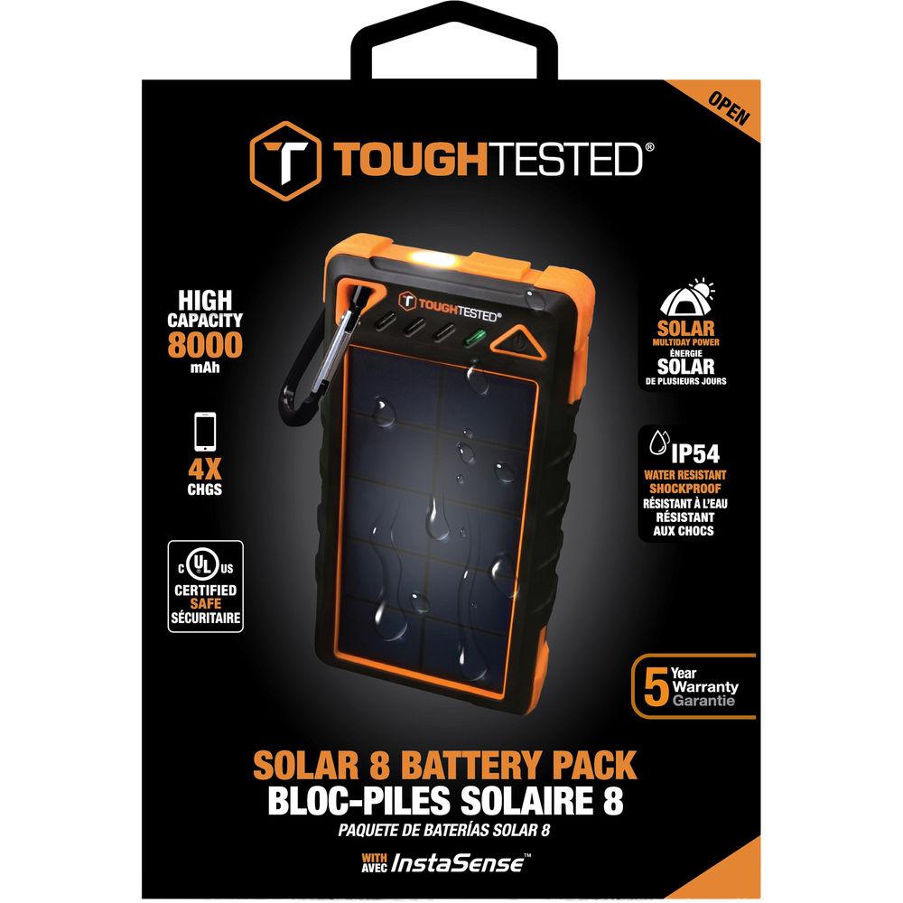 ToughTested 8000 mAh Solar Power Bank