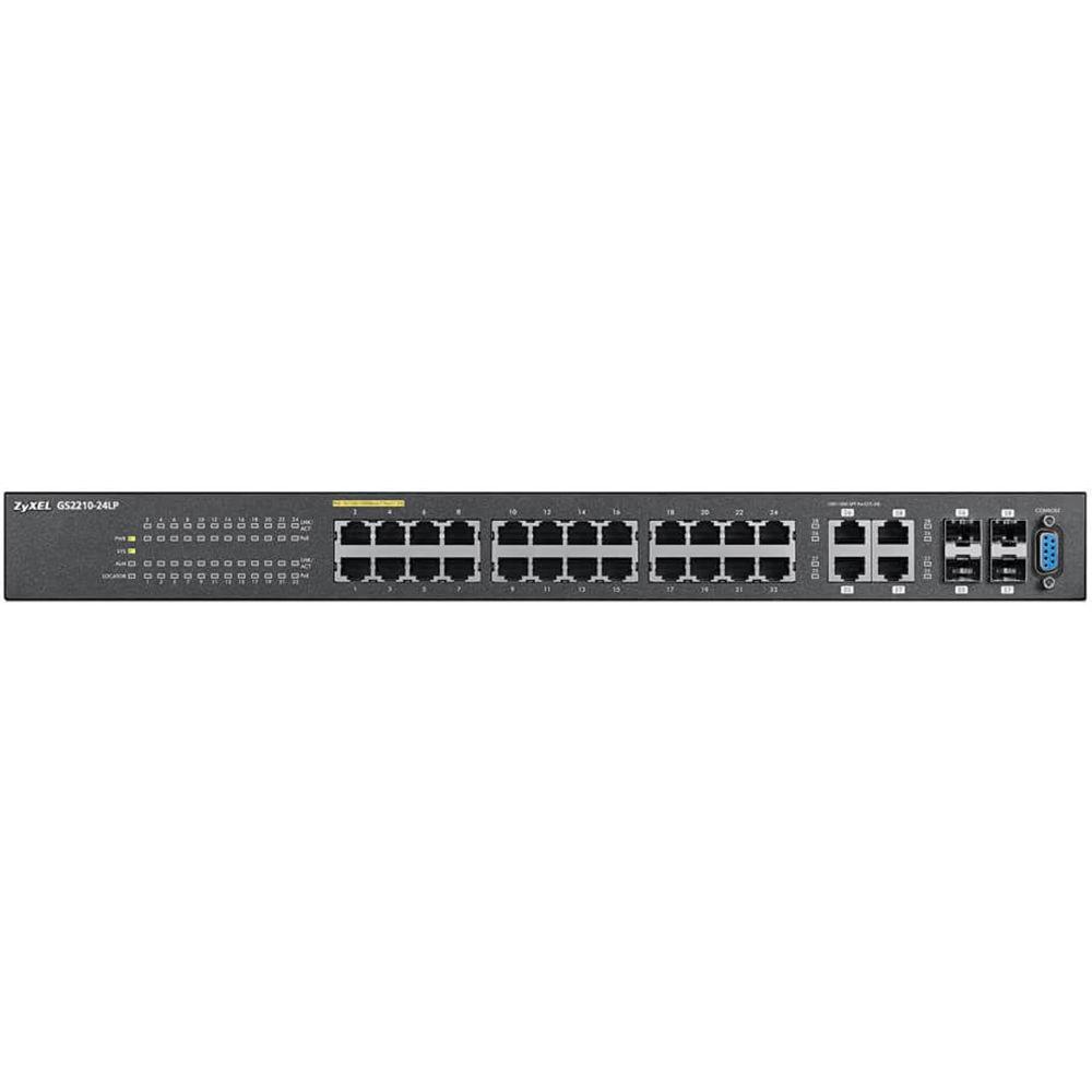 ZyXEL 24-port GbE L2 Lite-PoE Switch with 4 GbE Combo Ports