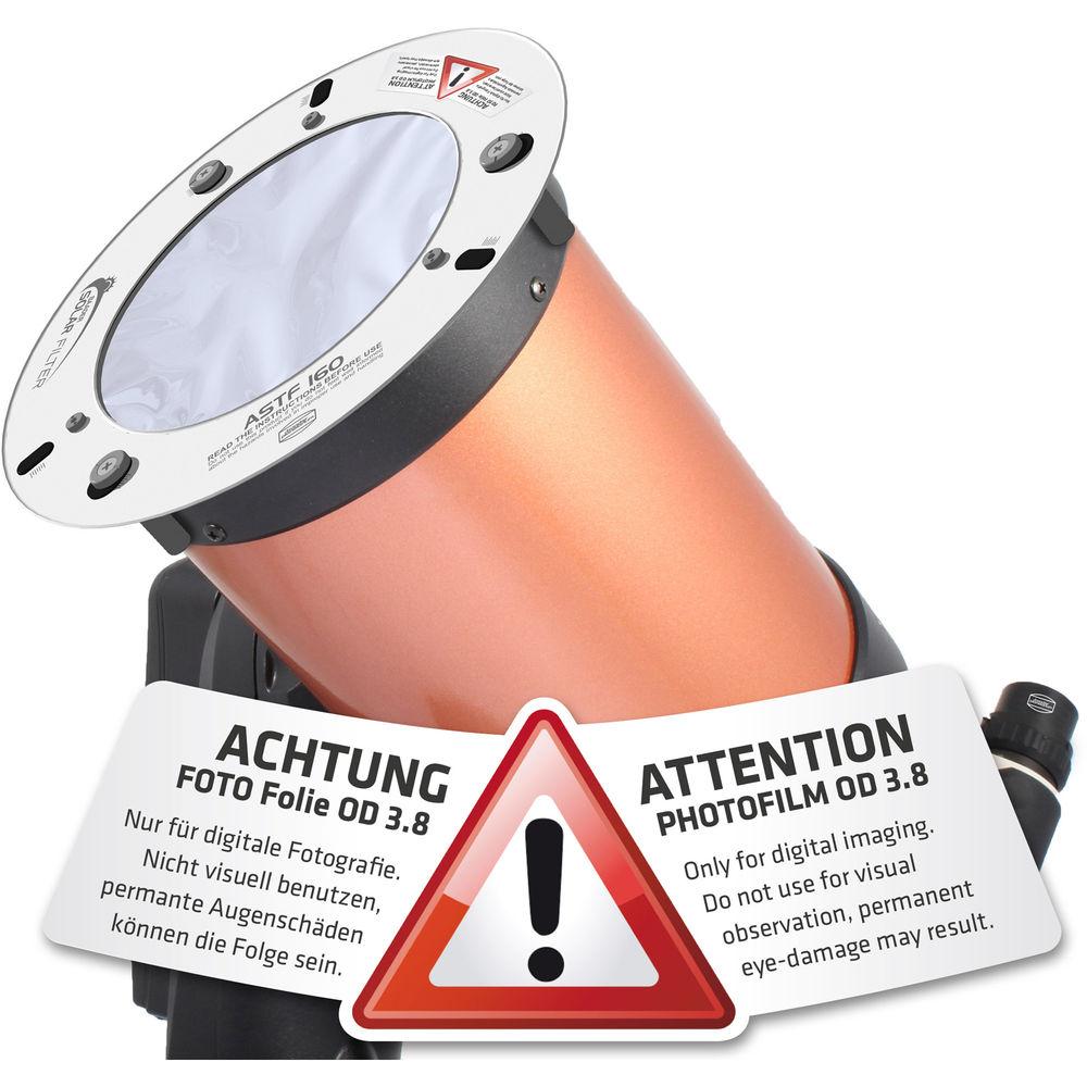Alpine Astronomical 240mm Baader AstroSolar BDSF 3.8 White-Light Digital Solar Filter for Telescopes