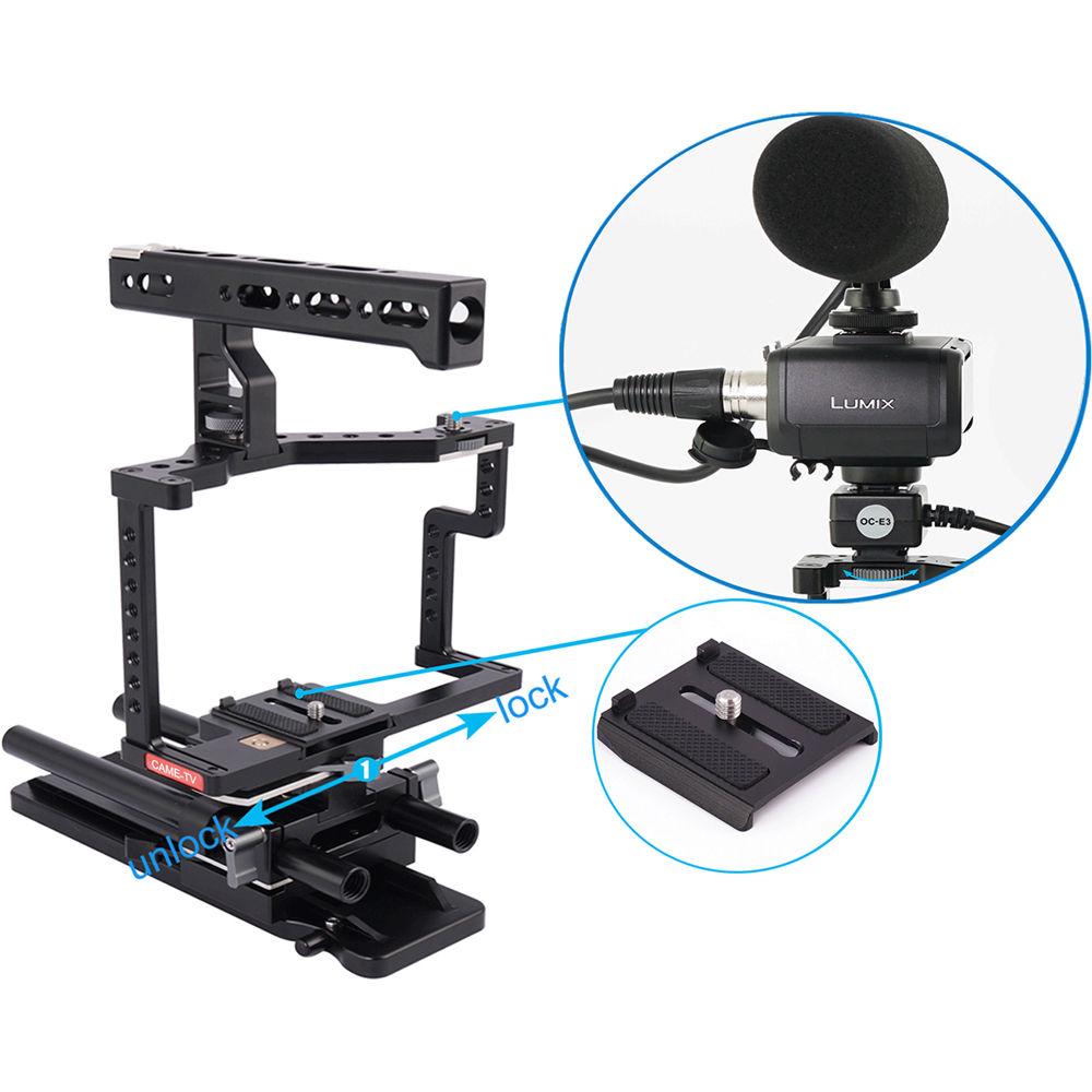 CAME-TV Guardian Cage for GH5 GH4 a7S Camera Rig with Matte Box and Follow Focus