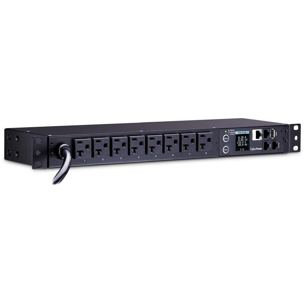 CyberPower Monitored PDU16A 100-120V 5-20P NEMA 5-20R Outlets 12