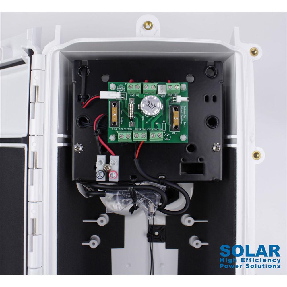 Dotworkz S-Type Solar Heater Blower Camera Enclosure with Stainless-Steel Arm