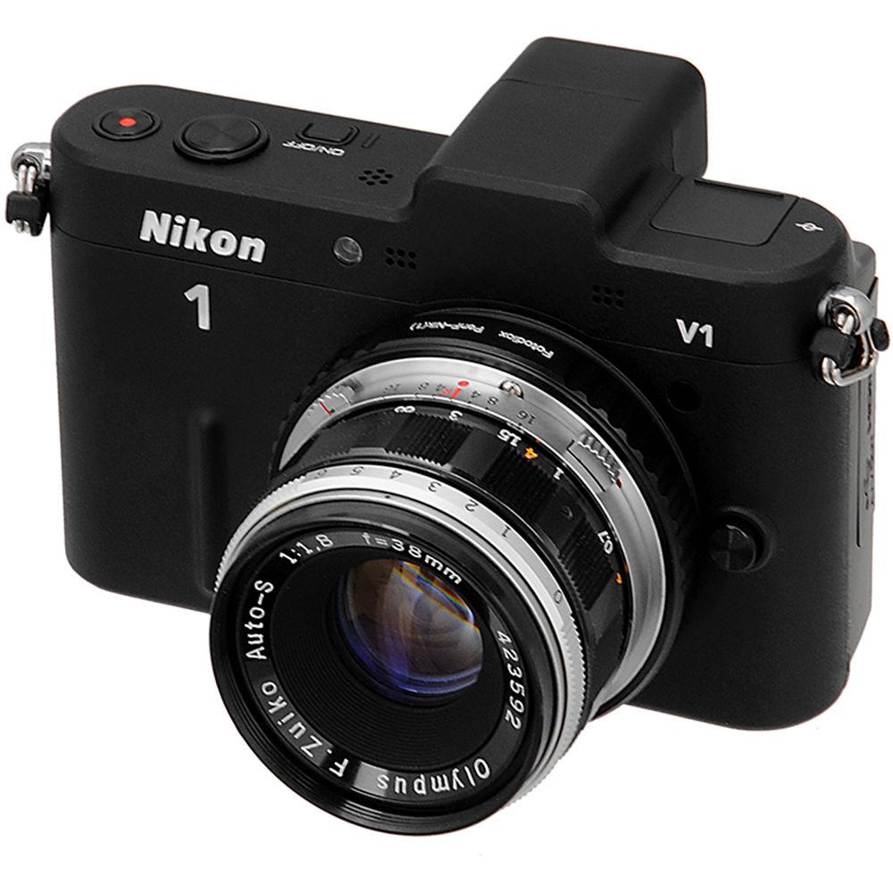 FotodioX Mount Adapter for Olympus Pen F Lens to Nikon 1-Series Camera