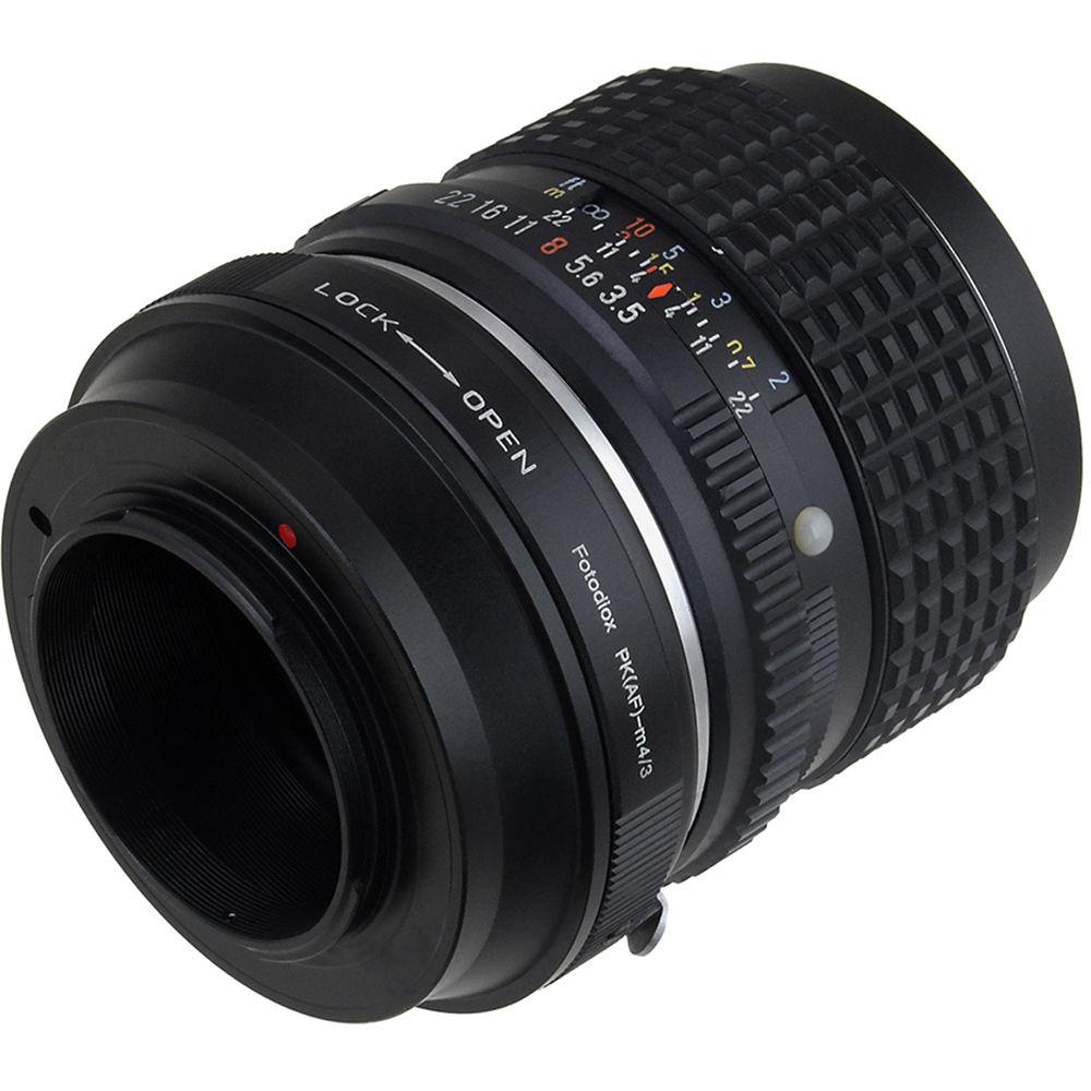 FotodioX Mount Adapter with Aperture Control Dial for Pentax K-Mount AF Lens to Micro Four Thirds Camera