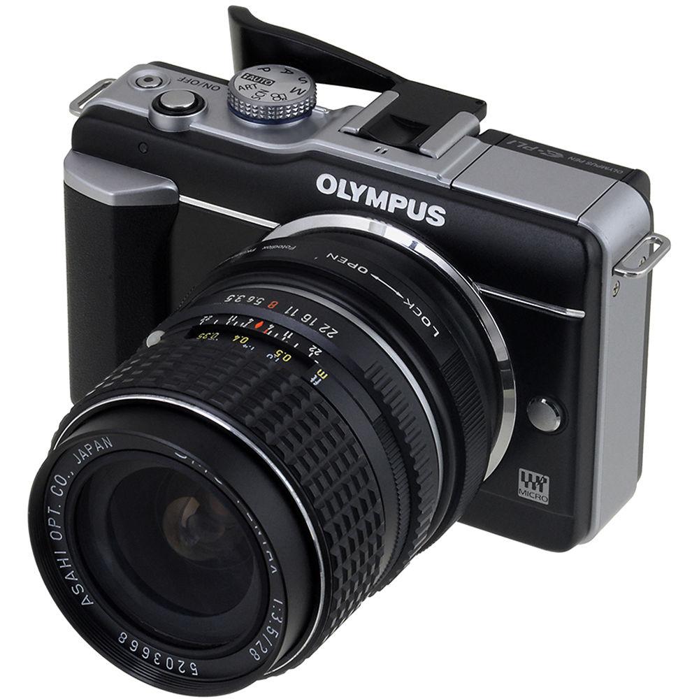 FotodioX Mount Adapter with Aperture Control Dial for Pentax K-Mount AF Lens to Micro Four Thirds Camera