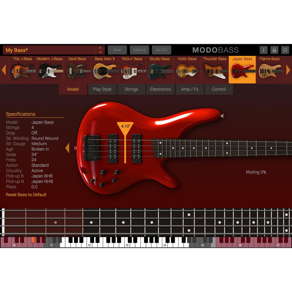 IK Multimedia MODO BASS - Electric Bass Virtual Instrument