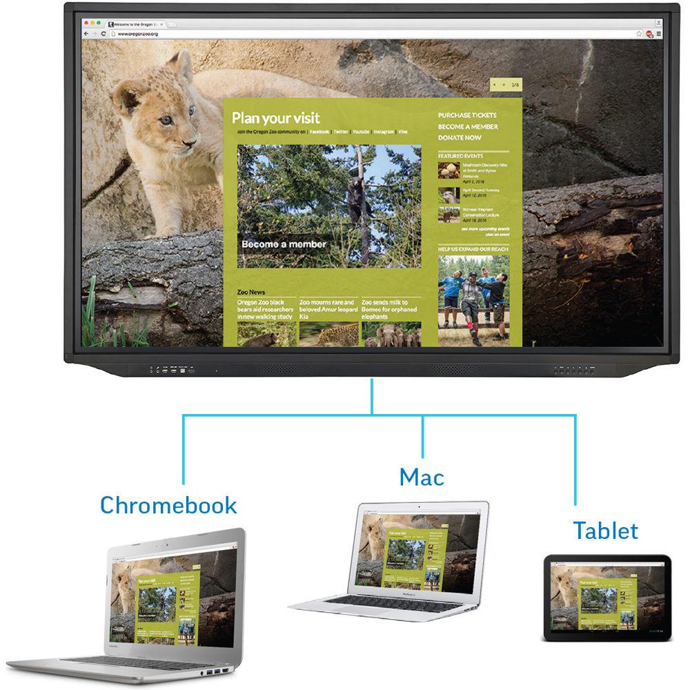 InFocus JTouch Plus 75" 4K Anti-Glare Touchscreen Display with Android