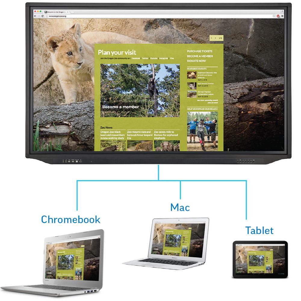 InFocus JTouch Plus 86" 4K Anti-Glare Touchscreen Display with Android