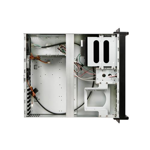 iStarUSA D-300-PFS Chassis with Front-Mounted ATX Power Supply & BPN-DE230SS-BLUE Trayless Hot-Swap Drives Cage