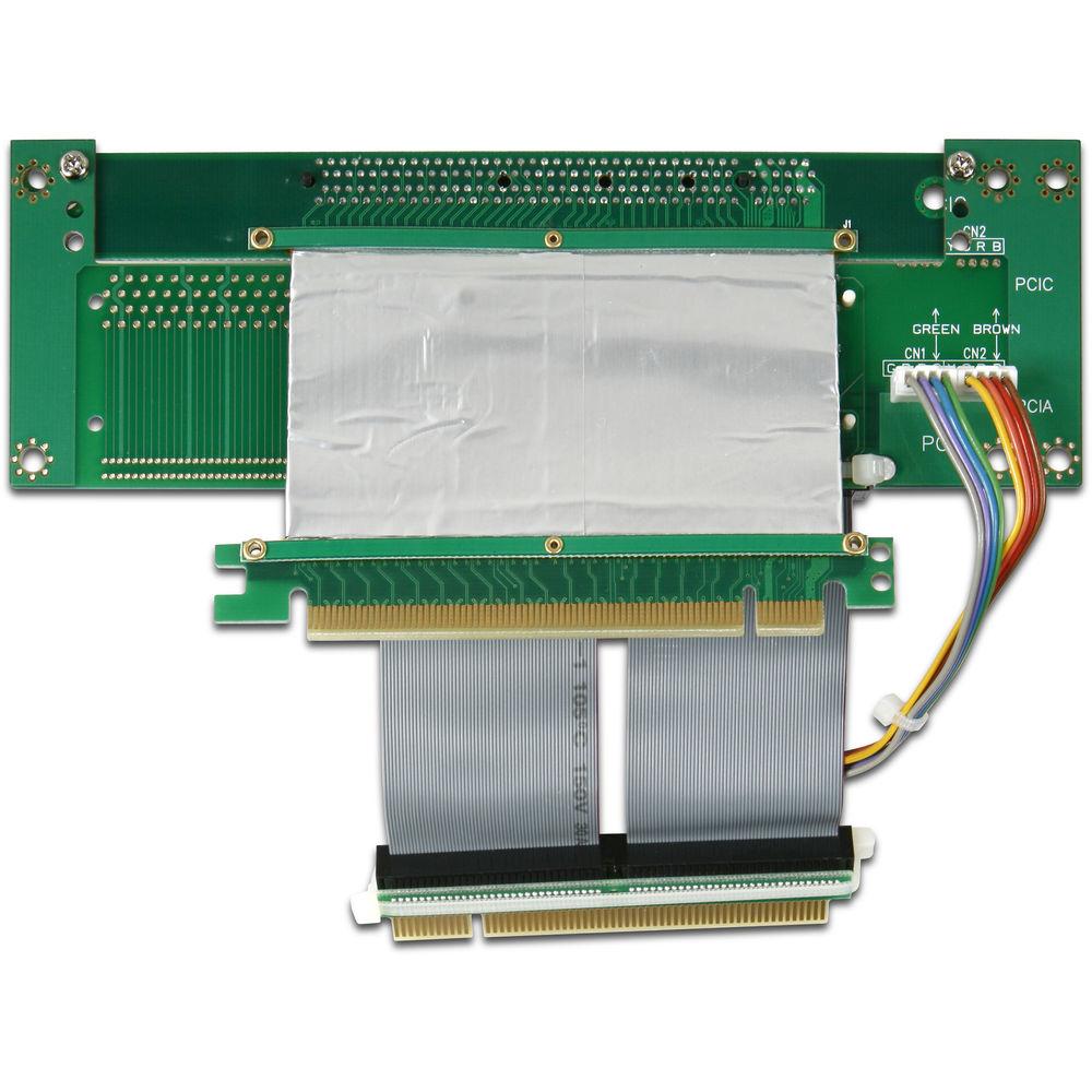 iStarUSA One PCIe x16 and Two PCI Riser Card with 2.75" Ribbon Cable