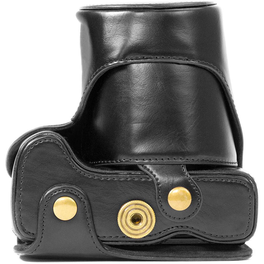 MegaGear Ever Ready PU Leather Camera Case with Strap for Canon PowerShot G3 X